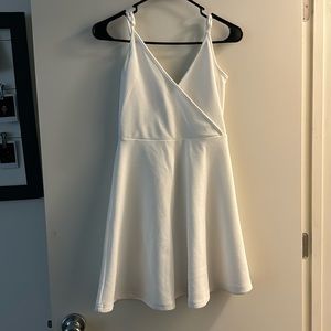 White mid length women’s dress